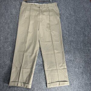 Brooks Brothers Dress Pants Men 36 Wool Pockets Pleated Front Straight Leg
